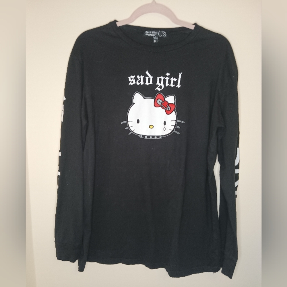 Dolls Kill x Hello Kitty Sad Girl Sad Girls Club Graphic Tee Limited Ed Sz Med